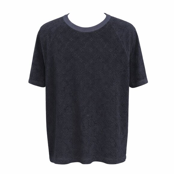 Louis Vuitton Silk Blend Jacquard Monogram Tee | Size 4L/US 3XL - Picture 2 of 15